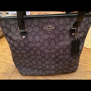 Authentic Black Signature Coach Bag